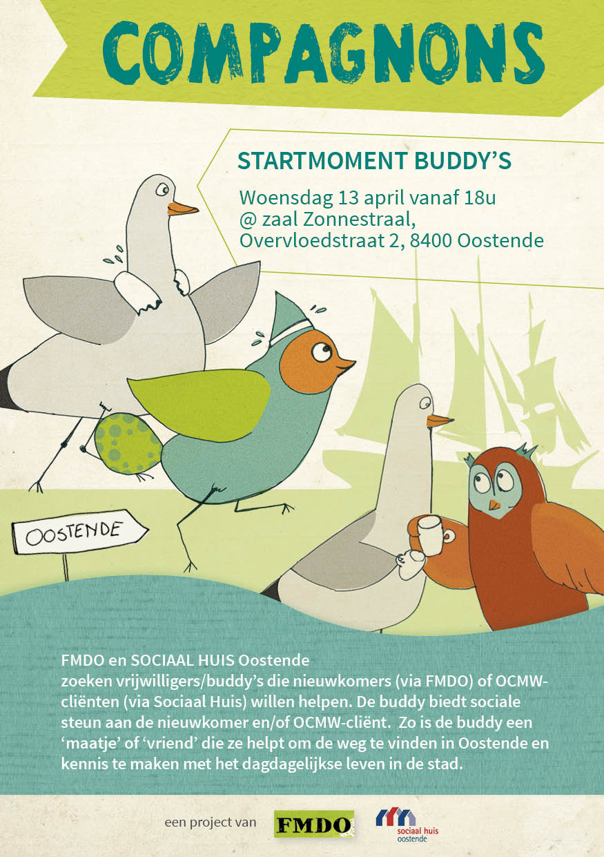 COMPAGNONS : buddyproject voor nieuwkomers van start!