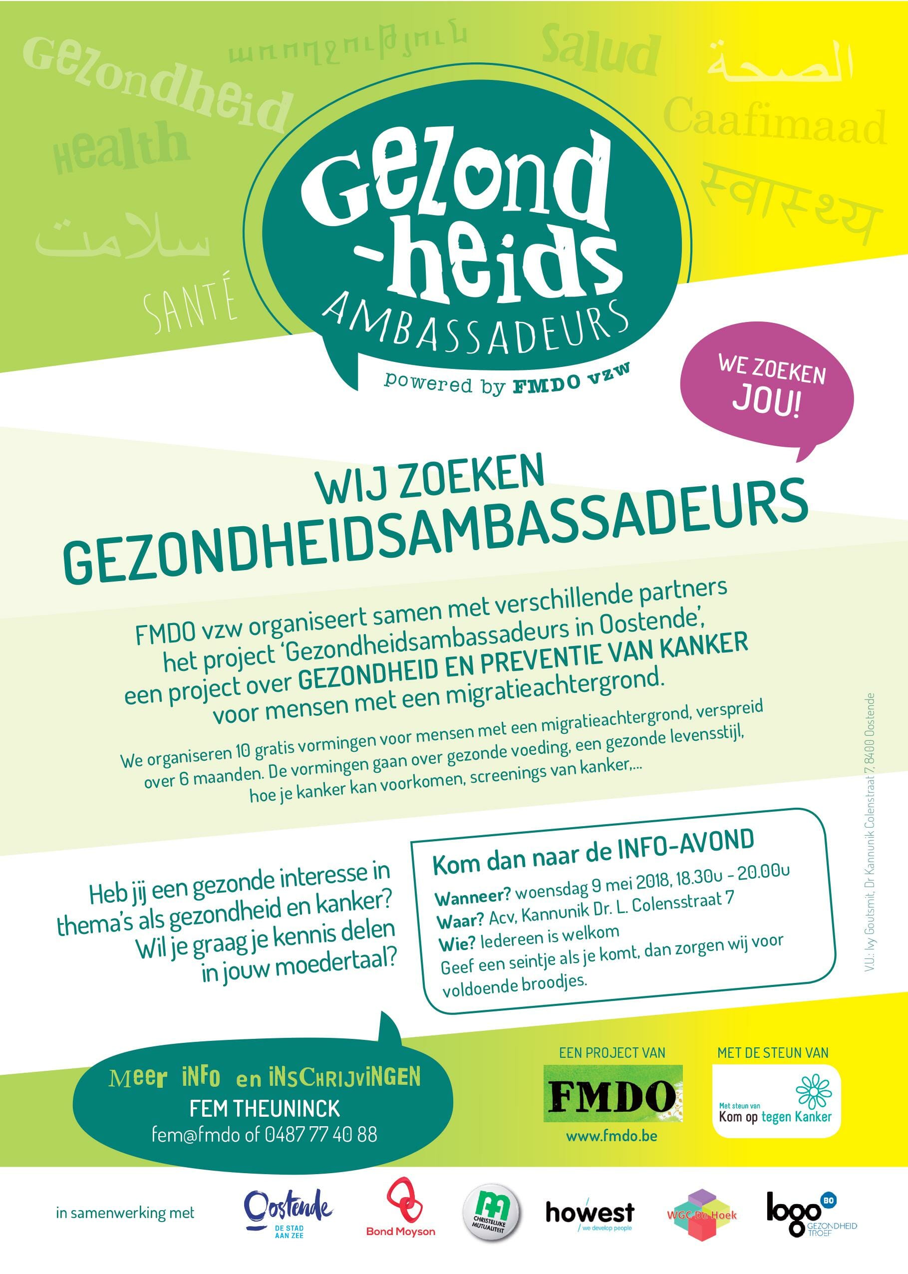 Gezondheidsambassadeurs in Oostende