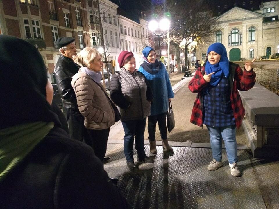 Een workshop binnen en buiten