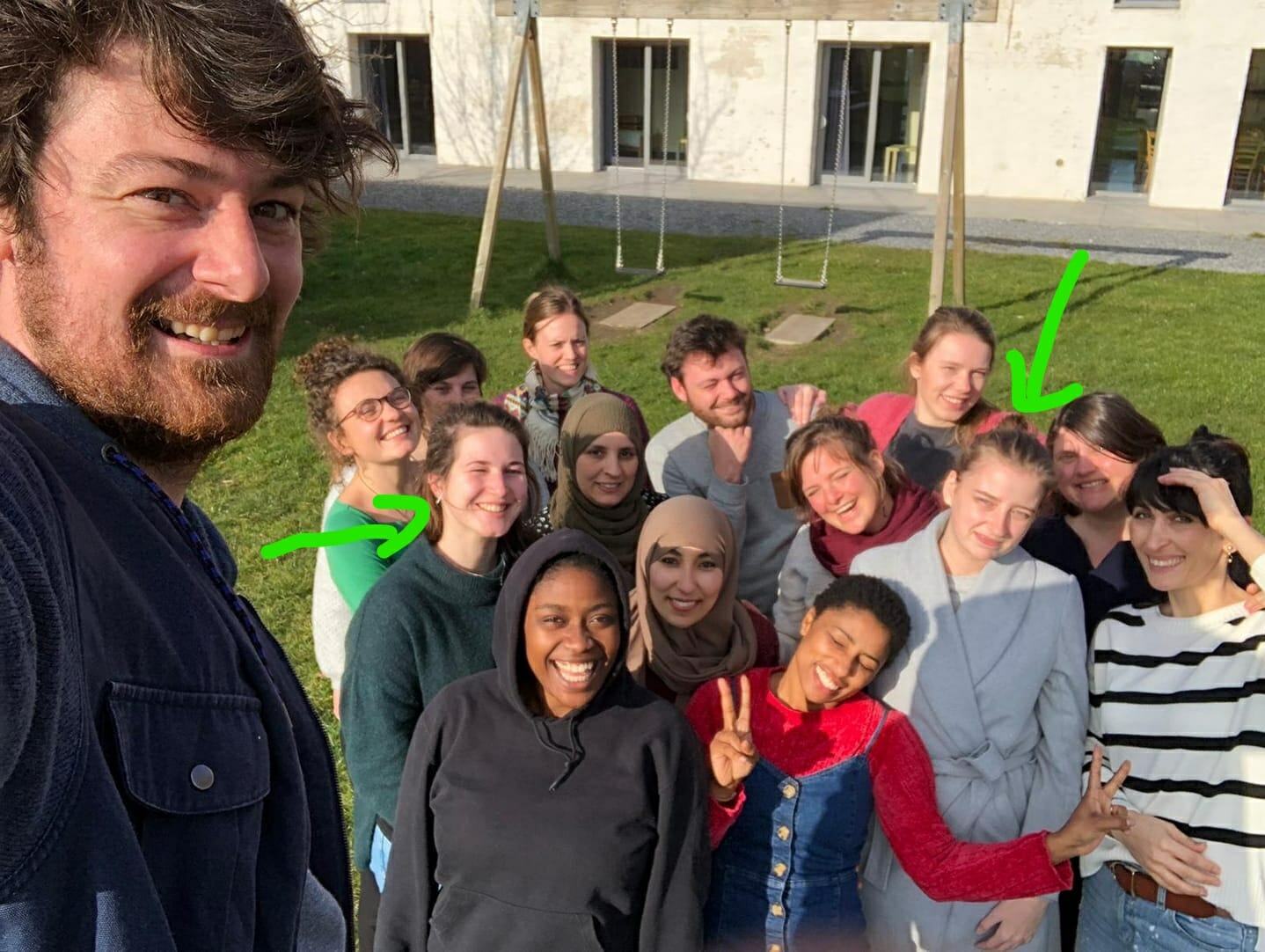 Afscheid van 2 stagiaires