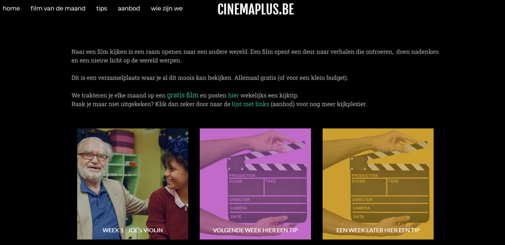 Cultuurtip: Cinema Plus